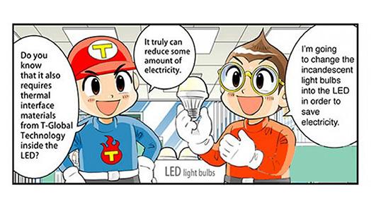 Li98 Thermal Tape in LED Industry